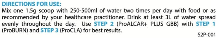 Step 2 powder dose